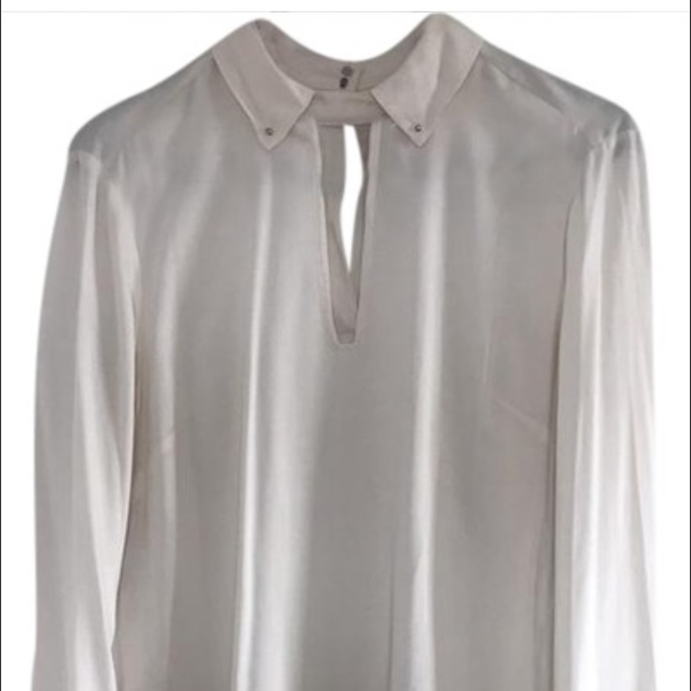 Rachel by Rachel Roy metal collar blouse