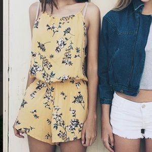 HOLD: Brandy Melville Yellow Blanche Romper