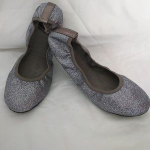 Silverish glittery Ballet flats!