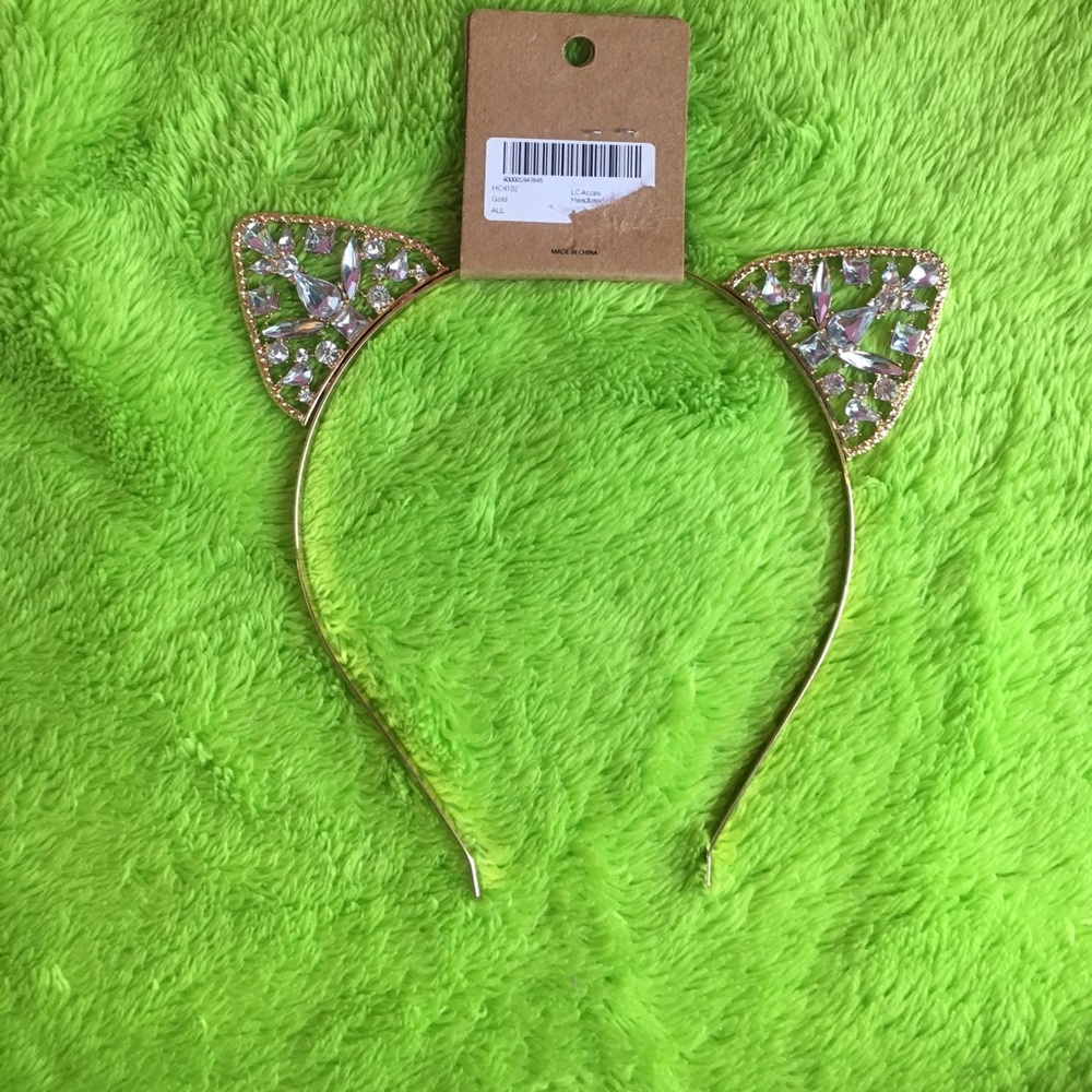 Gold car ear headband