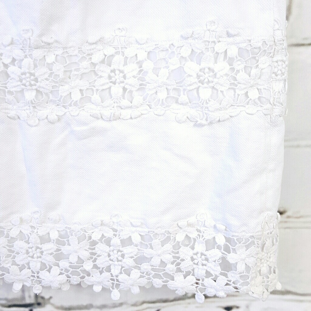 J. Crew White Scalloped Lace Mini Skirt - Picture 2 of 7