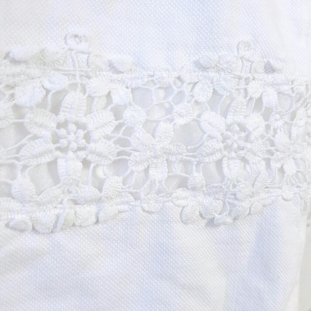 J. Crew White Scalloped Lace Mini Skirt - Picture 3 of 7