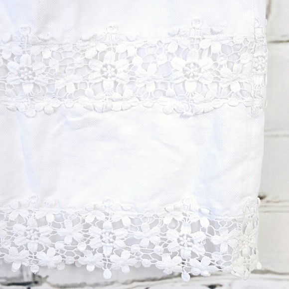 J. Crew White Scalloped Lace Mini Skirt - Picture 2 of 7
