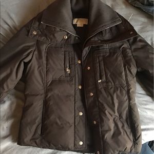 Chocolate brown Michael Kors winter jacket