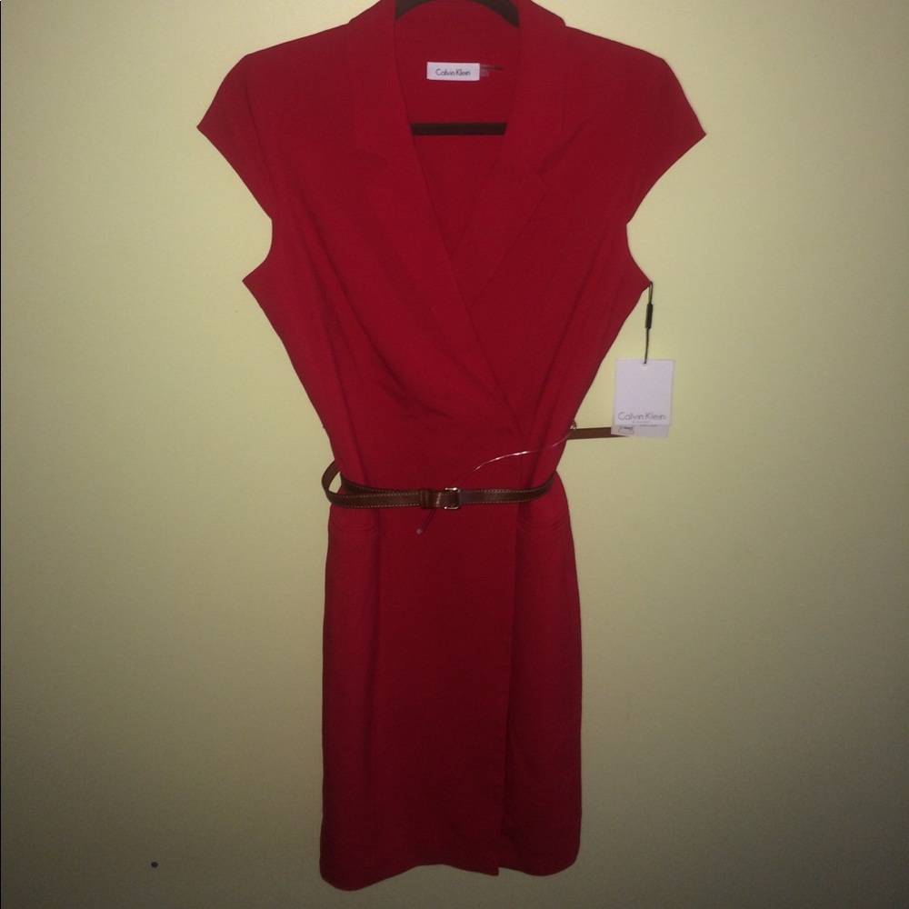 Calvin Klein Sophisticated Red Dress