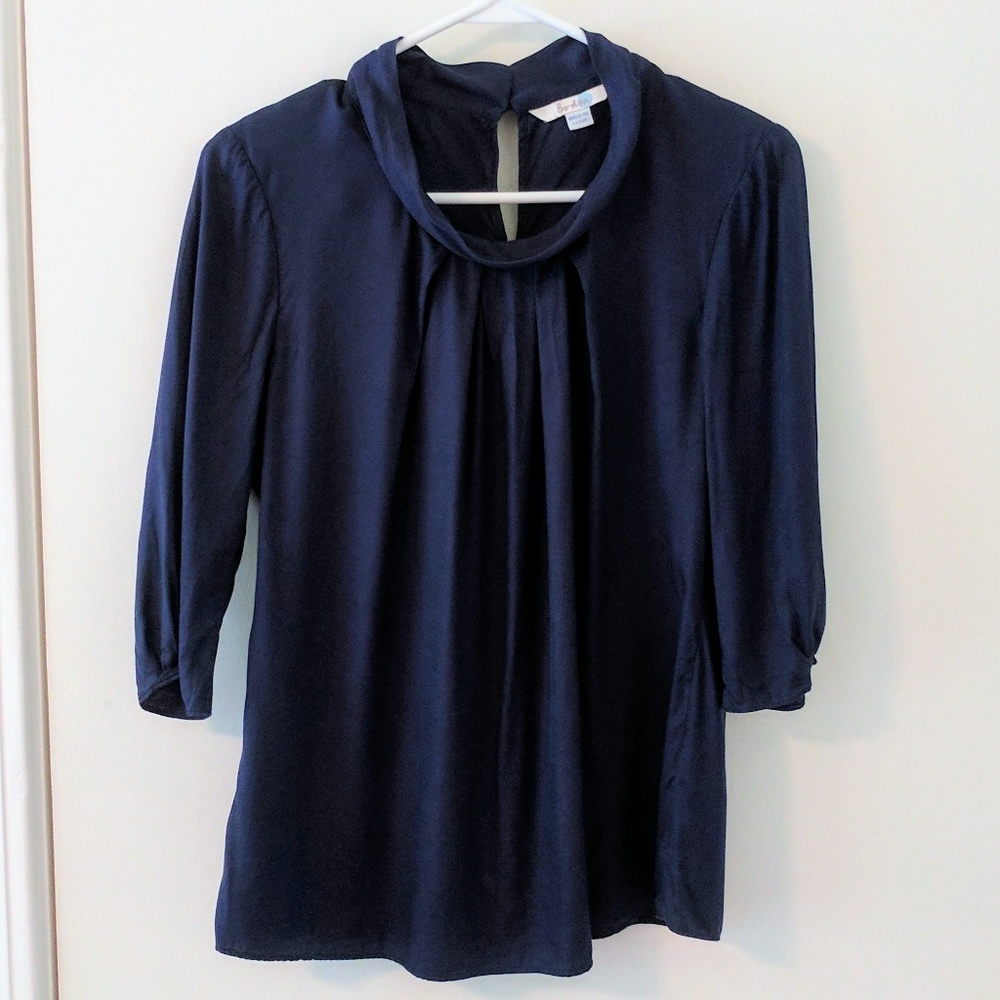 Silky Navy Blue Boden Top