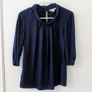 Silky Navy Blue Boden Top