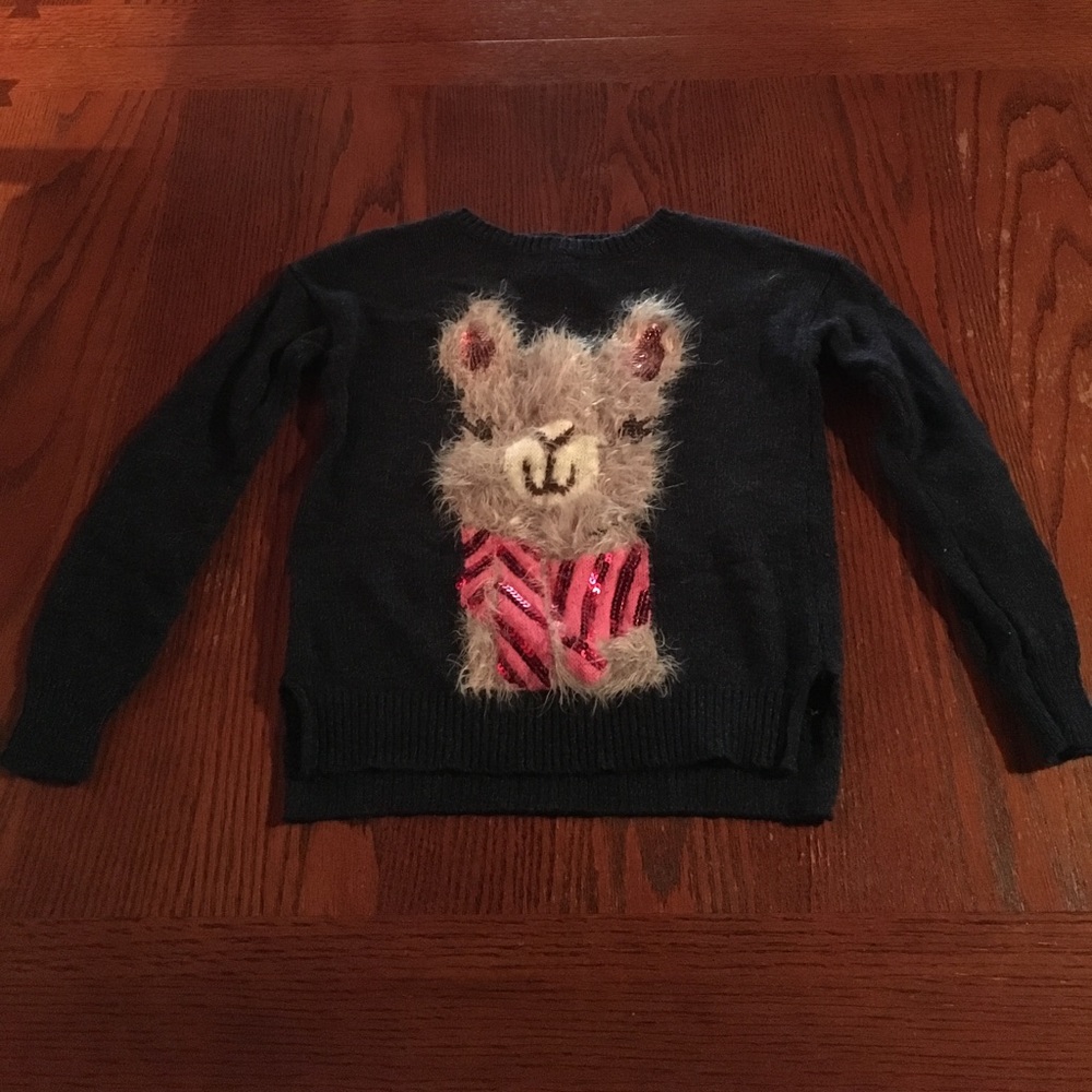 Fuzzy Llama Sweater