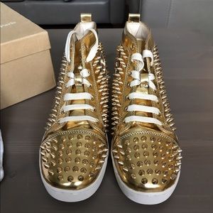 Christian Louboutin Gold spiked Rantus Orlato