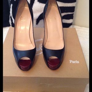 Christian Louboutin Lady Peeptoe Red bottoms