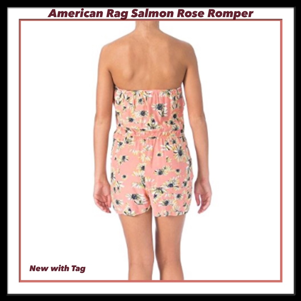 AMERICAN RAG SALMON ROSE ROMPER SZ LARGE - Picture 2 of 8