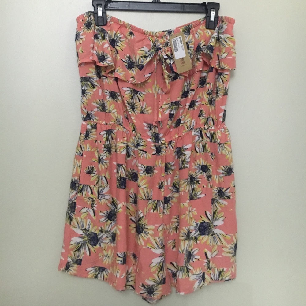 AMERICAN RAG SALMON ROSE ROMPER SZ LARGE - Picture 7 of 8