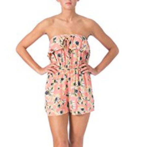 AMERICAN RAG SALMON ROSE ROMPER SZ LARGE - Picture 3 of 8