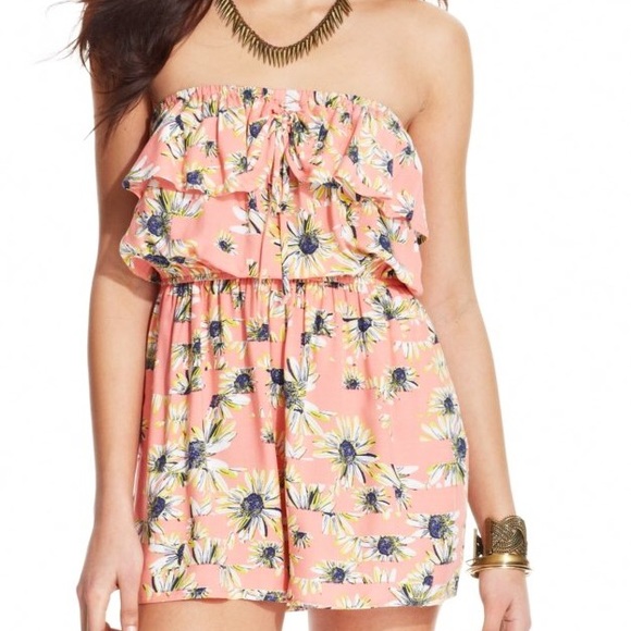 AMERICAN RAG SALMON ROSE ROMPER SZ LARGE - Picture 5 of 8