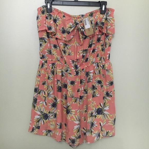 AMERICAN RAG SALMON ROSE ROMPER SZ LARGE - Picture 7 of 8