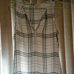 Plaid dressy tank