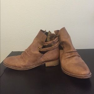 Free people whiskey leather bootie