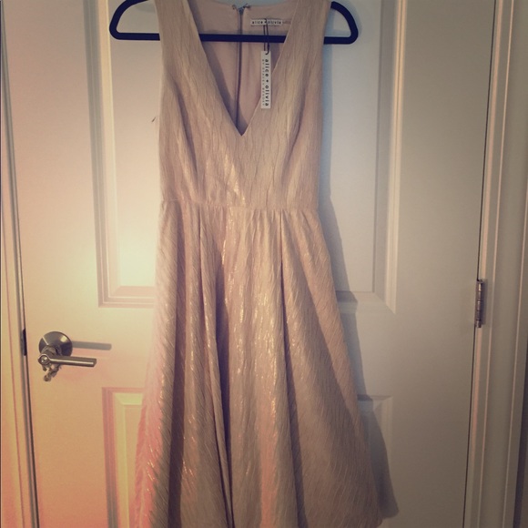🎉HP 💓⭐️ Alice+Olivia gold dress, 2