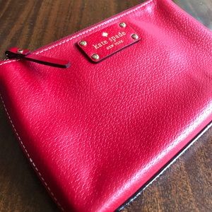 Authentic Kate Spade Clutch Purse RED