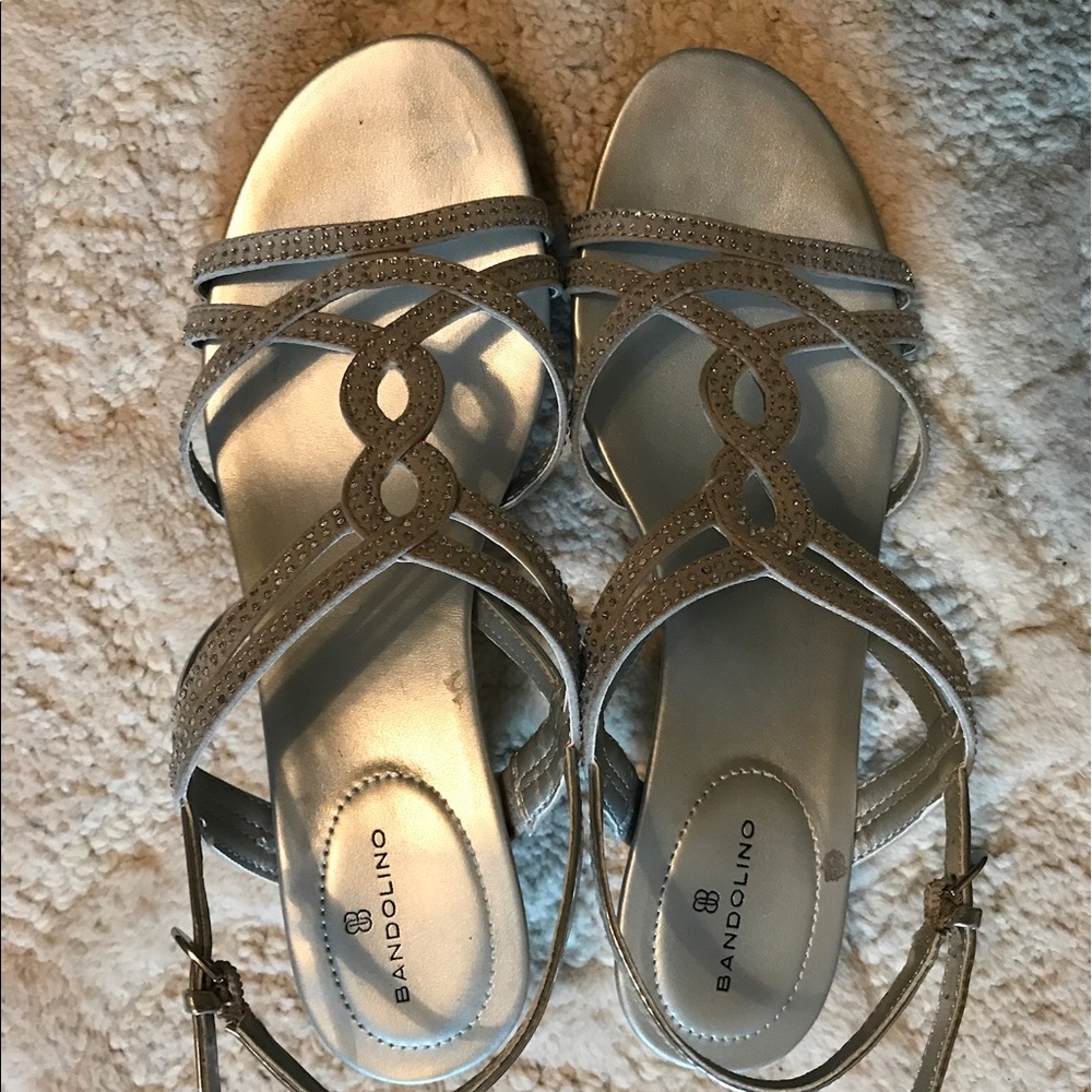 Silver sandals