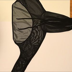 Mesh crop hoodie