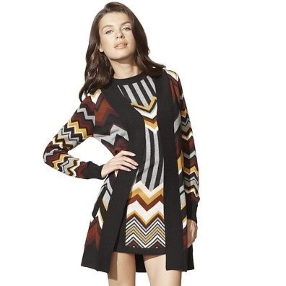MISSONI for Target black chevron cardigan & dress