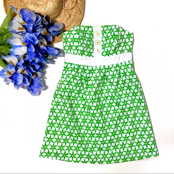 Lilly Pulitzer Dresses & Skirts - ⚡️HP!⚡️Lilly Pulitzer Floral Print Strapless Dress