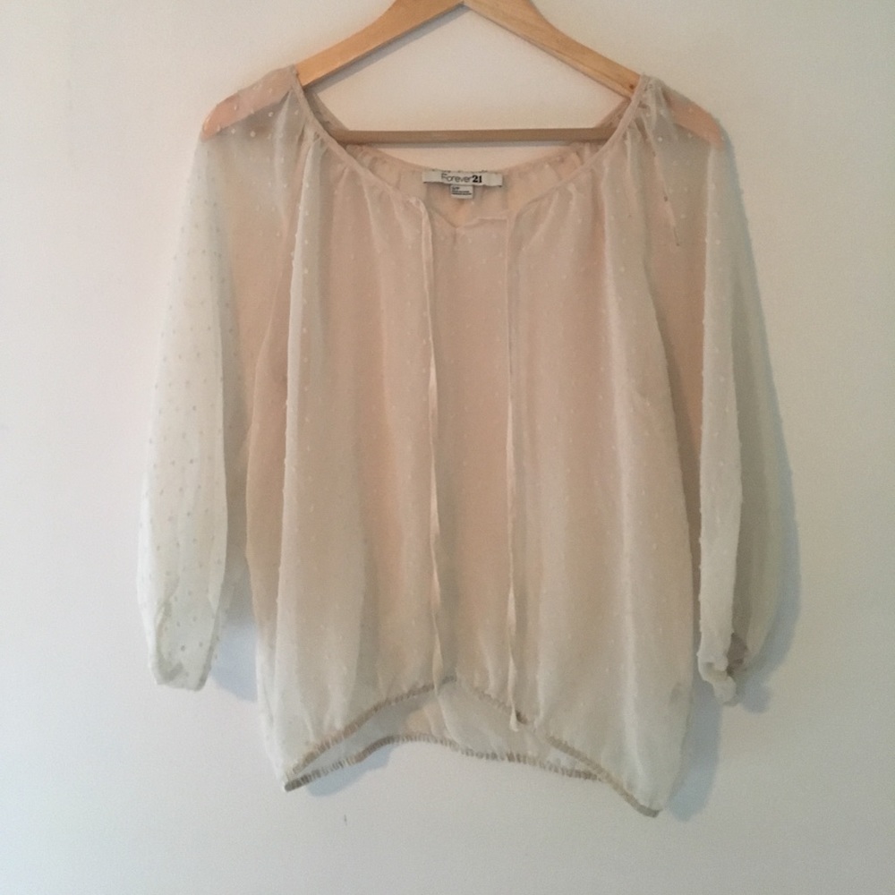 Cream blouse