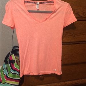 UA peach shirt