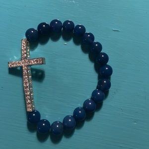 Beaded Cross Bracelet