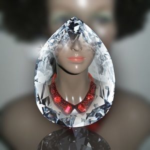 Red and Black Collar Necklace