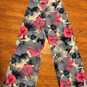 Tropical flare pants