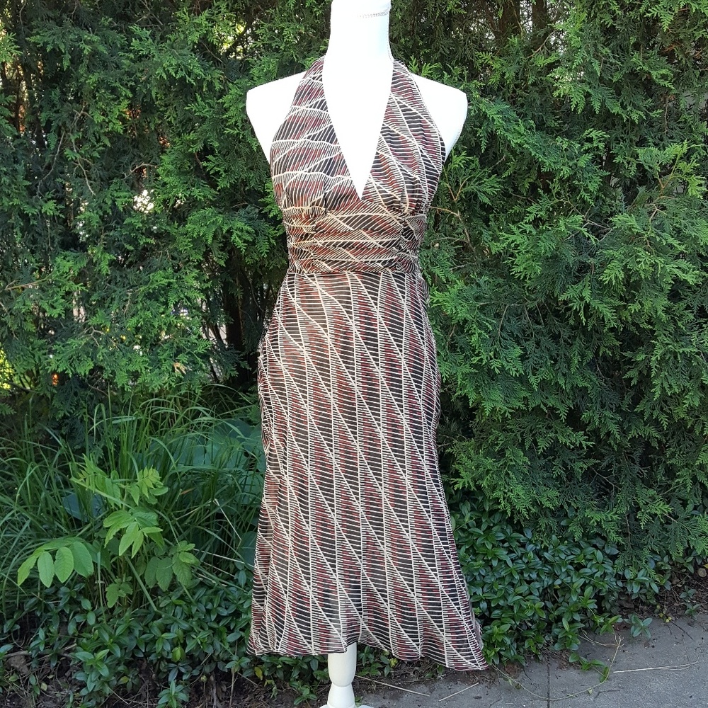 LAST CHANCE - NWT fall colored halter dress