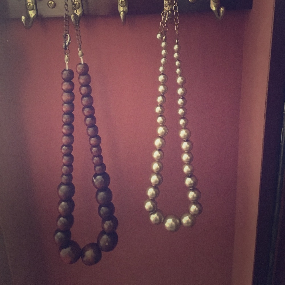 Brown and Gold Necklaces