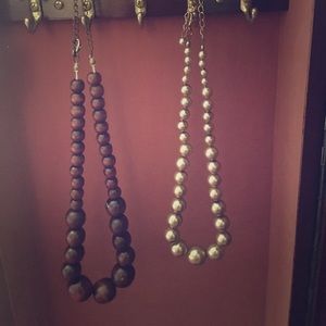 Brown and Gold Necklaces