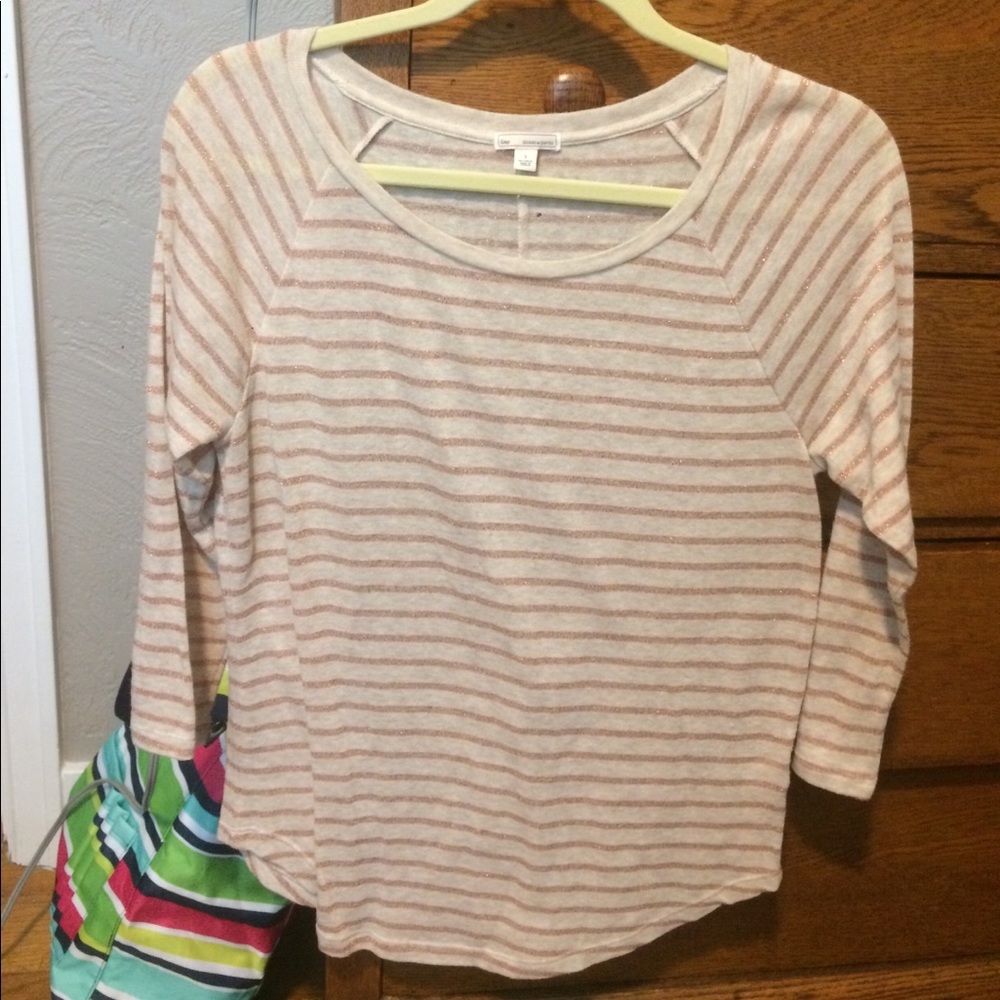 Glittery, striped top