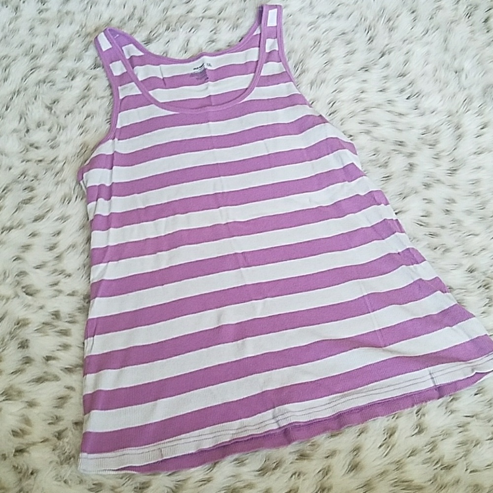 $ Purple striped tank $