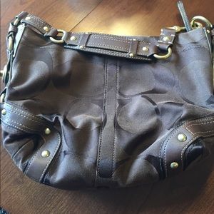 Brown coach bag