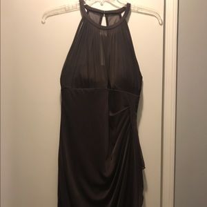 David's Bridal Sleeveless Short Mesh Dress F15612