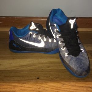 Blue Kobe 9 EM low Sz. 12 Basketball Shoes