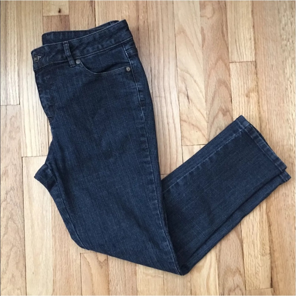 Liz Claiborne 8 Petite Jeans Dark Wash EUC