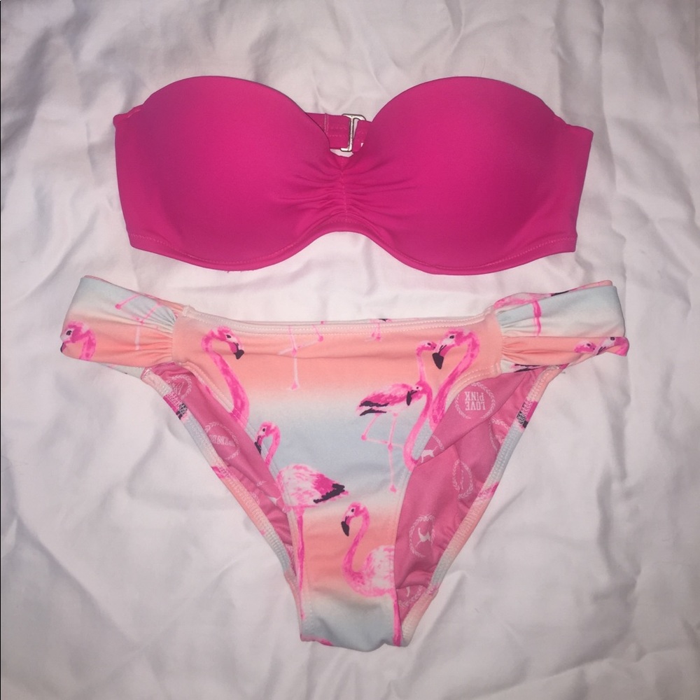 Victoria's Secret top size- 32C PINK BOTTOMS xs