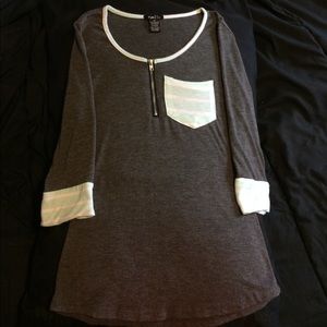 Rue 21 half sleeve, front pocket tshirt