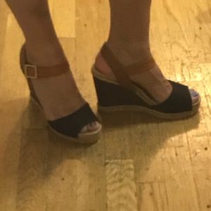 Tory Burch Three Tone Wedge