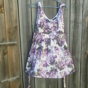 Ruby Rox Purple Floral Rose Dress Size 9