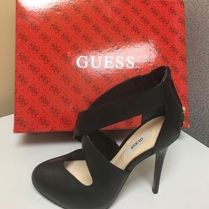 Guess-Ramba- Black Leather Crisscross