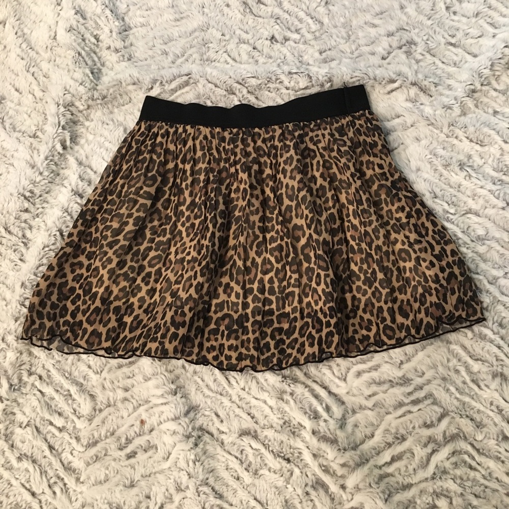 Girls Leopard Print Skirt