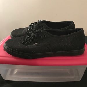 🖤 Vans Black Sparkle Sneakers size 8.5 🖤