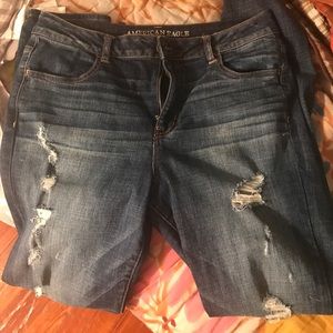 American eagle distressed skinny jeans