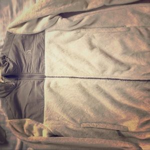 Furry White Fleece - North Face